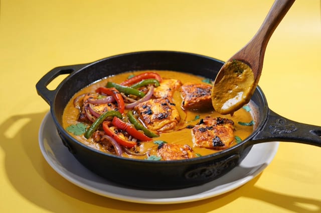 Wild-Caught Salmon Tikka Masala.
