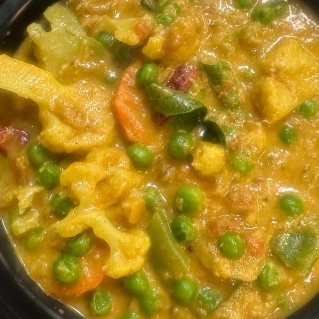 Mix Vegetable Coconut Curry.