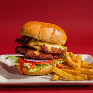 Butter Chicken Crunch Burger